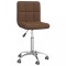 vidaXL Scaun de birou pivotant, maro, material textil