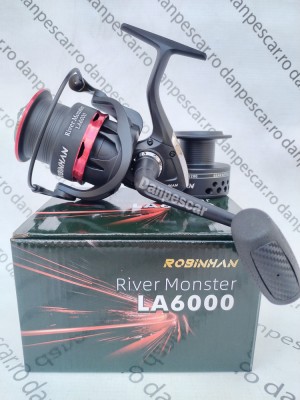 Mulinetă Feeder si Crap ROBINHAN RIVER MONSTER LA6000 tambur Long Cast foto