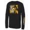 Pittsburgh Penguins tricou cu măneci lungi pentru copii Half &amp;amp; Half Ls Ctn black - Dětsk&eacute; XL (13 - 15 let)
