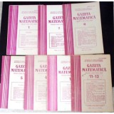 REVISTA GAZETA MATEMATICA ANUL 1987, NR.1-2, 4-6, 10-12 (7 REVISTE)-COLECTIV-339320