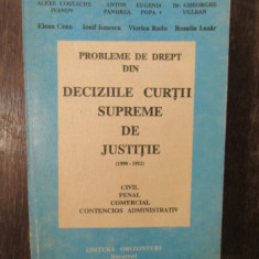 PROBLEME DE DREPT DIN DECIZIILE CURTII SUPREME DE JUSTITIE-V.BOGDANESCU