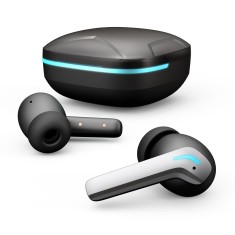 Casti wireless G05 TWS , Gaming Muzica, Bluetooth 5.3, ENC, 40h autonomie, Negru cu Gri