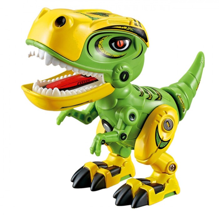 Jucărie Robot Dinozaur, Aeno, Sunete Realistice, Multicolor, 6.5x13x13 cm