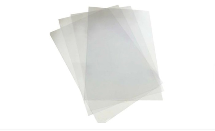 Set 100 coperti PVC cristal - A3, 200 microni