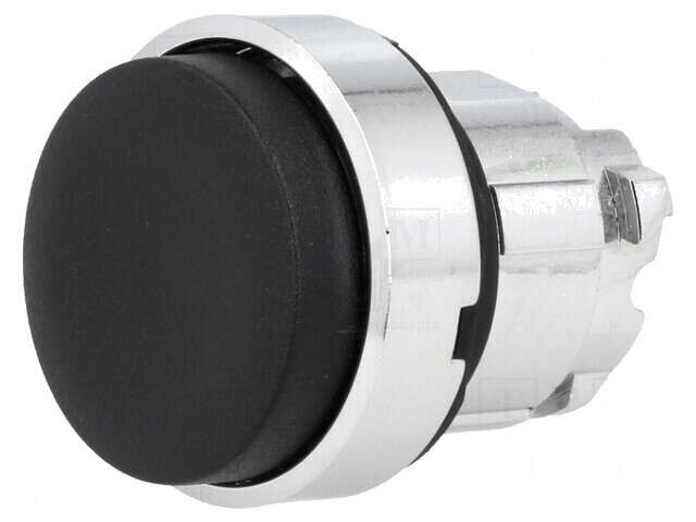 Comutator apăsare 22mm negru stabil