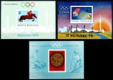 Romania 1972, LP 789 + LP 799 + LP 807, Olimpiada Munchen, setul complet de 3 colite nedantelate, MNH! RARE!!!, Sport, Nestampilat