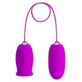 Fun Toys-Daisy Dual Egg Vibrator Re&icirc;ncărcabil, Violet-Silicon