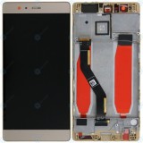 Capac frontal modul display Huawei P9 Plus + LCD + digitizer auriu