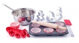 Set pentru preparat briose Woodyland cu accesorii