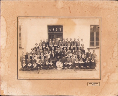 HST PM83 Poză elevi școală 1933 studio Rudolf Moreni foto