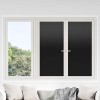 VidaXL Folie fereastră, 3 buc., statică mată, neagră, PVC 3208955