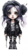 Sticker decorativ, Printesa Rock, Negru, 90 cm, 1331STK-2
