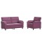 Set de canapea 2 pcs Violet Catifea - 2