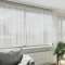 vidaXL Perdele cu perdele Alb 500x100cm Poliester