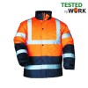 Geaca Iarna Barbati Reflectorizanta Roadway Portocalie Impermeabila EN342 EN20471