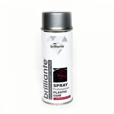 Vopsea Spray Brilliante Cauciucata (Argintiu) 400 ml foto