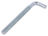 C&acirc;rlig Drept Oțel Zincat 140mm
