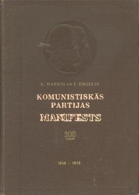 K. Marx, Engels - Manifestul Partidului Comunist (Ediție Letona, 1948) foto