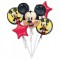 Buchet 5 baloane folie Mickey Mouse Forever