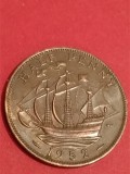 Half (1/2) penny 1952 UK , stare excelenta [poze]. Discount conform descriere [10 - 20 %. Vezi descrierea.].