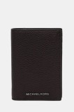 Michael Kors portofel de piele culoarea maro, 39F5LHDF0L