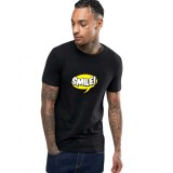 Tricou barbati negru - Smile - XL
