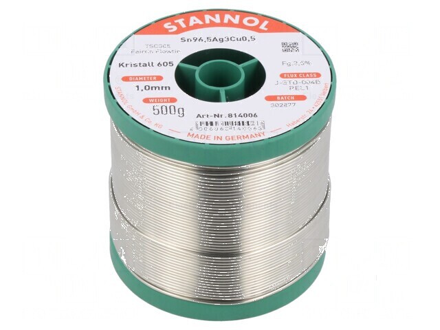 Cositor fără plumb 1mm 500g bobină 2,5%