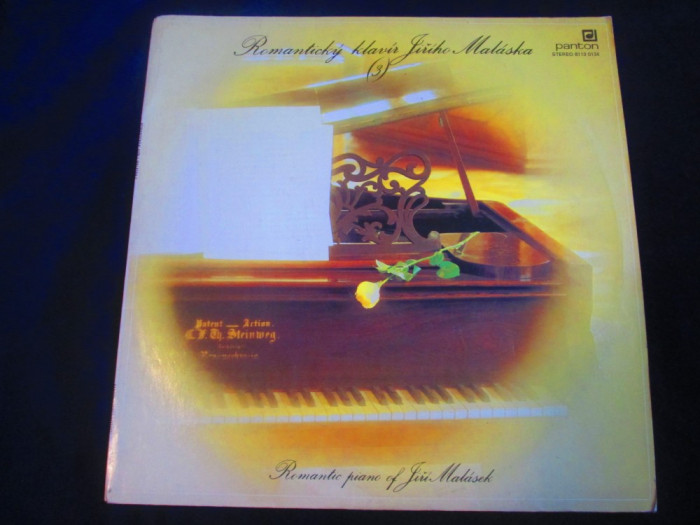 Jiri Malasek - Romantic Piano Of Jiri Malasek_ vinyl,LP _ Panton (1982,Ceh...)