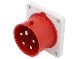 Conector alimentare AC trifazate 16A 400VAC, IP54 - SEZ DK