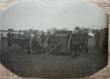 Militari romani cu tunuri, perioada interbelica// fotografie