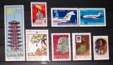 Romania 1970 - OSAKA, AVIATIE, ANIVERSARI, CUZA, 6 serii MNH, B15