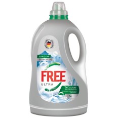 Detergent de rufe, lichid, Ultra Free, alpin, 5 L, 125 de spalari