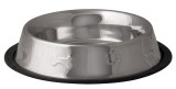 Bol din inox pentru caini MagicHome PET, 19 cm, 400 ml, baza antiderapanta