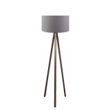 Cumpara ieftin Lampă de podea PWL-1059 pakoworld &Aring;27 Gri nuc D38x140cm