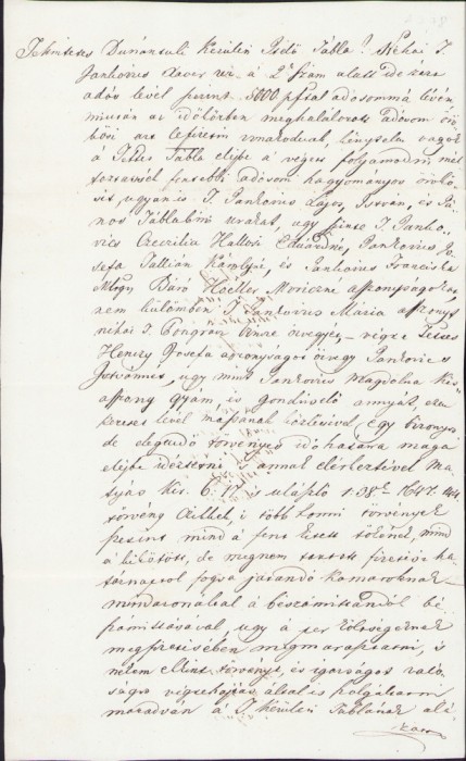 HST A368 Lot 2 acte olografe 1845 limba maghiară Trencsen Trencin