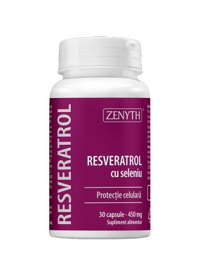 Resveratrol cu Seleniu 450mg 30cps Zenyth foto