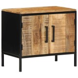 vidaXL Dulap de noapte Maro și negru 50 x 30 x 45 cm