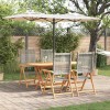 Set de masă pentru grădină 5 pcs Gri