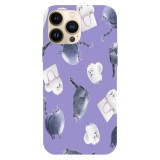 Husa compatibila cu Apple iPhone 11 Pro Max, Viceversa, model Chloe and Gidget pattern The Secret Life of Pets , Silicon, TPU, Transparent, Carcasa