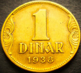Cumpara ieftin Moneda istorica 1 DINAR - YUGOSLAVIA, anul 1938 * cod 5281 A, Europa