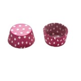 Set 75 forme din hartie briose, roz,8 cm, 100 bucati set