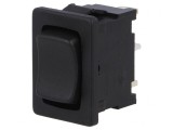 Rocker Switch SP3T ON-OFF-ON 6A 250V Black IP40