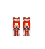 Set 2 Becuri LED T10, 3 SMD, W5W, 12V, Pentru Pozitie, Plafoniere, Portbagaj, Lumina Albastra