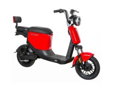 Bicicleta electrica tip scuter ZT-05-A, motor 350W, baterii 48V 12Ah, viteza 25km/h, autonomie 32km, nu necesita permis - Roșu