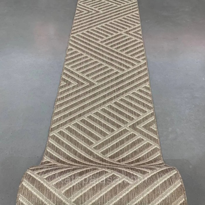 Traversa Antiderapanta Flex, 19652, Maro / Bej, Latime 67 cm, Diverse Lungimi