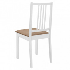 Set mobilier de bucatarie, 5 piese, alb, MDF foto