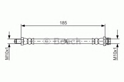 Conducta / cablu frana VOLVO XC70 II (2007 - 2016) BOSCH 1 987 481 564 foto
