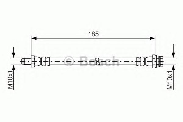 Conducta / cablu frana VOLVO XC70 II (2007 - 2016) BOSCH 1 987 481 564