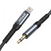 Cablu Audio Lightning - 3.5mm BWOO BO-AUX068, 1.2m, Negru, Apple
