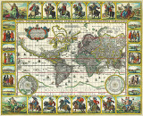 Harta Lumea 1652 |, 2020, Old Romania Maps